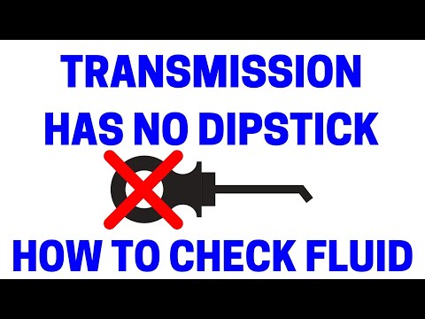 How To Check Transmissions With No Dipstick - Easy!