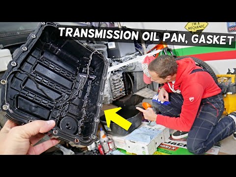 HOW TO REPLACE TRANSMISSION OIL PAN GASKET, FIX TRANSMISSION FLUID LEAK ON A CAR
