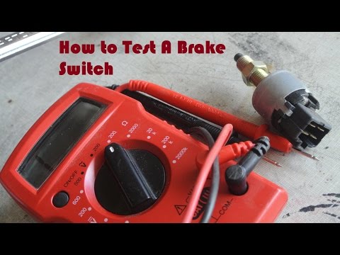 Checking for Continuity in a Brake Switch; How to Test a Brake Switch