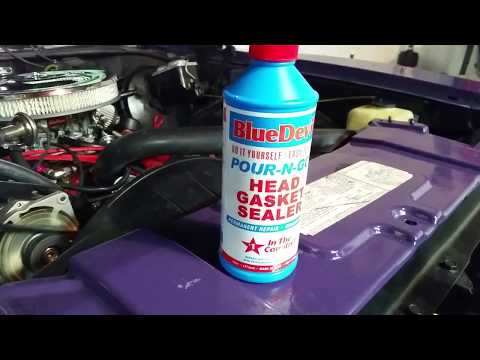 Blue Devil Head Gasket / Heater Core Sealer Fricken Works! OMG