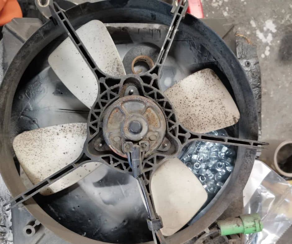 A Burned-Out Radiator Fan