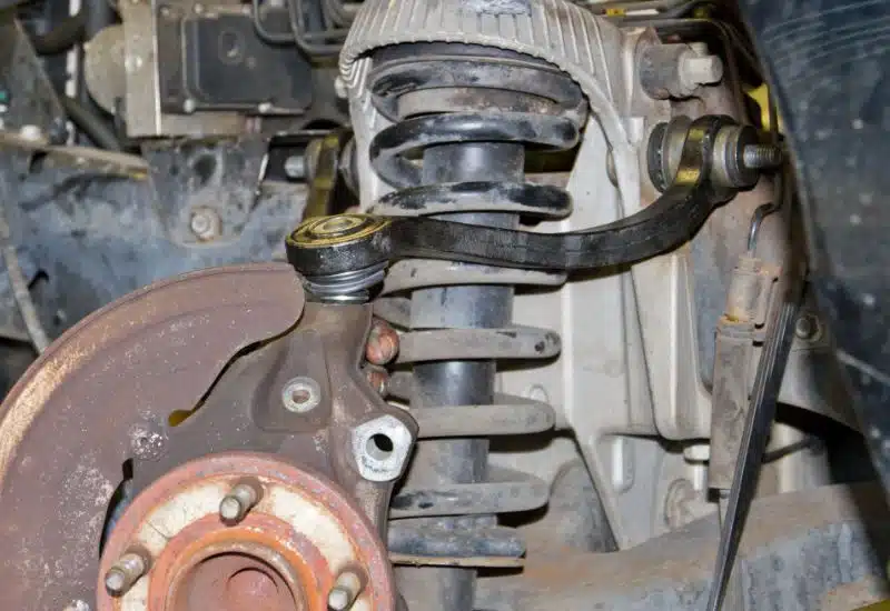 control arm showing the ball joint